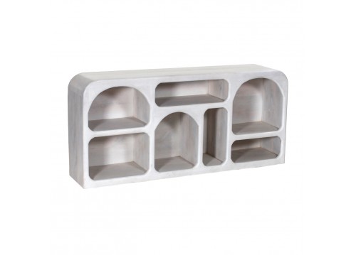 ΜΠΟΥΦΕΣ HANDYR HM9705 ΜΑΣΙΦ ΞΥΛΟ MANGO ΣΕ ΛΕΥΚΟ ΧΡΩΜΑ 165x35x75Yεκ.