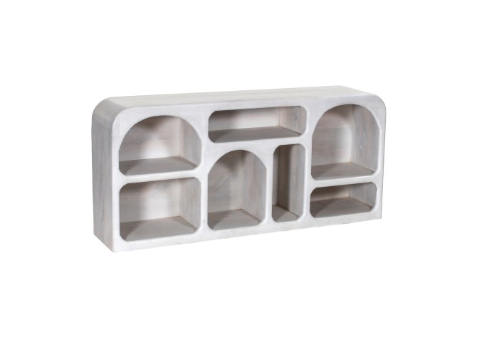 ΜΠΟΥΦΕΣ HANDYR HM9705 ΜΑΣΙΦ ΞΥΛΟ MANGO ΣΕ ΛΕΥΚΟ ΧΡΩΜΑ 165x35x75Yεκ.