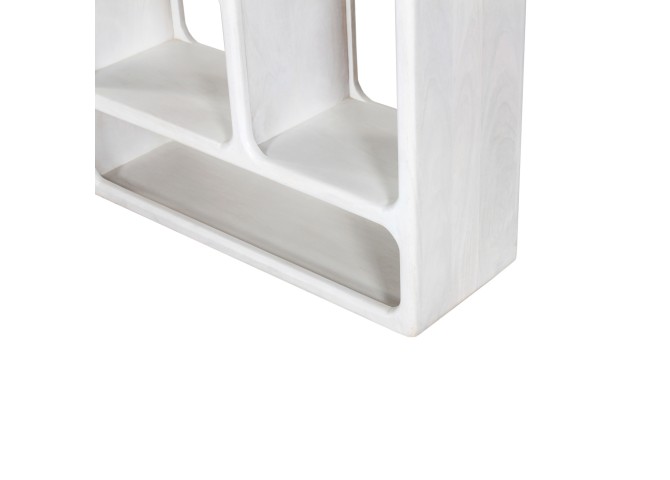 ΒΙΒΛΙΟΘΗΚΗ HANDYR HM9707 ΜΑΣΙΦ ΞΥΛΟ MANGO ΣΕ ΛΕΥΚΟ ΧΡΩΜΑ 100x35x165Yεκ.