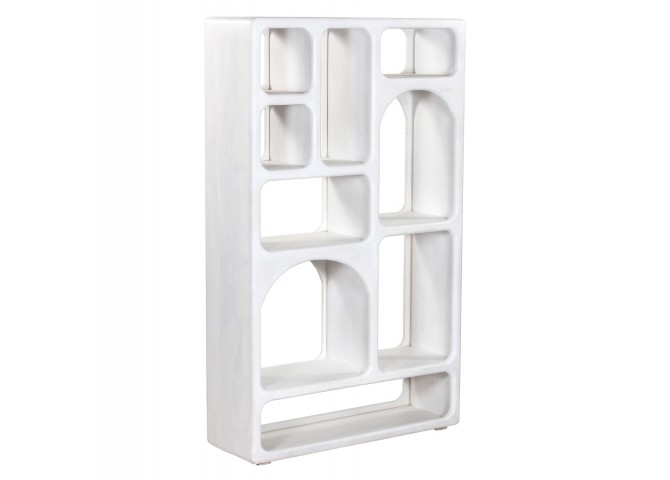 ΒΙΒΛΙΟΘΗΚΗ HANDYR HM9707 ΜΑΣΙΦ ΞΥΛΟ MANGO ΣΕ ΛΕΥΚΟ ΧΡΩΜΑ 100x35x165Yεκ.