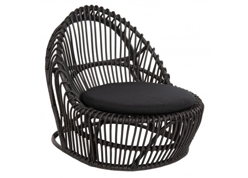ΠΟΛΥΘΡΟΝΑ ENTROPY HM9840.03 ΦΥΣΙΚΟ RATTAN ΜΕ ΜΑΞΙΛΑΡΙ-ΜΑΥΡΟ 80x97x85Υεκ.