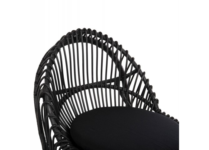 ΠΟΛΥΘΡΟΝΑ ENTROPY HM9840.03 ΦΥΣΙΚΟ RATTAN ΜΕ ΜΑΞΙΛΑΡΙ-ΜΑΥΡΟ 80x97x85Υεκ.