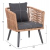 ΣΑΛΟΝΙ ΕΞ.ΧΩΡΟΥ 4ΤΜΧ FREJA HM6057.03 ΑΛΟΥΜ.ΑΝΘΡΑΚΙ-PE RATTAN ΜΠΕΖ-ΑΝΘΡΑΚΙ ΜΑΞΙΛΑΡΙΑ
