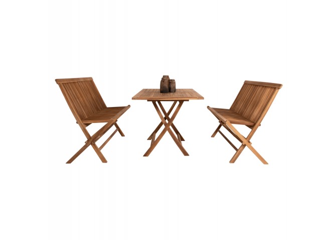 ΣΕΤ ΤΡΑΠΕΖΑΡΙΑΣ ΕΞΩΤ. ΧΩΡΟΥ 3ΤΜΧ KENDALL HM11952 ΜΑΣΙΦ ΞΥΛΟ TEAK ΦΥΣΙΚΟ