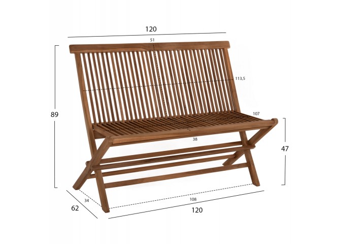 ΣΕΤ ΤΡΑΠΕΖΑΡΙΑΣ ΕΞΩΤ. ΧΩΡΟΥ 4ΤΜΧ KENDALL HM11953 ΜΑΣΙΦ ΞΥΛΟ TEAK ΦΥΣΙΚΟ