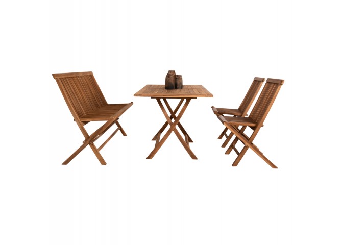 ΣΕΤ ΤΡΑΠΕΖΑΡΙΑΣ ΕΞΩΤ. ΧΩΡΟΥ 4ΤΜΧ KENDALL HM11953 ΜΑΣΙΦ ΞΥΛΟ TEAK ΦΥΣΙΚΟ