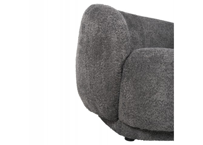 ΠΟΛΥΘΡΟΝΑ KARPEN HM9600.01 ΓΚΡΙ ΜΠΟΥΚΛΕ ΥΦΑΣΜΑ  93x87x78Υ εκ.