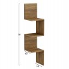 ΕΠΙΤΟΙΧΙΑ ΓΩΝΙΑΚΗ ΡΑΦΙΕΡΑ ILLUSION HM8935.11 ΜΕΛΑΜΙΝΗ ΣΕ ΦΥΣΙΚΟ 25x25x105,4Υεκ.