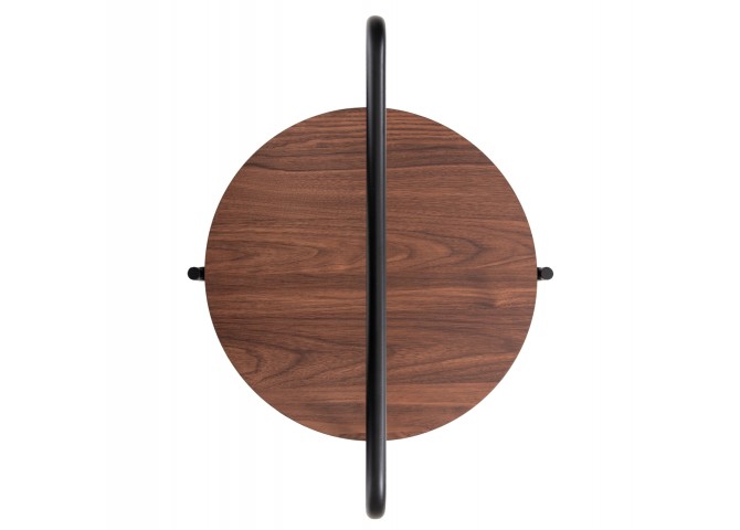 ΒΟΗΘΗΤΙΚΟ ΤΡΑΠΕΖΙ SYLO HM9618.02 MDF ΣΕ ΚΑΡΥΔΙ-ΜΑΥΡΟ ΜΕΤΑΛΛΟ Φ44x66Υεκ.