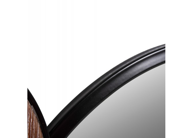 ΚΑΘΡΕΠΤΗΣ ΤΟΙΧΟΥ ΣΤΡΟΓΓΥΛΟΣ DAVION HM4217 MDF-BLACK METAL 123x5x63Υεκ.