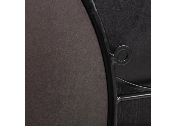 ΚΑΘΡΕΠΤΗΣ ΤΟΙΧΟΥ ΣΤΡΟΓΓΥΛΟΣ DAVION HM4217 MDF-BLACK METAL 123x5x63Υεκ.