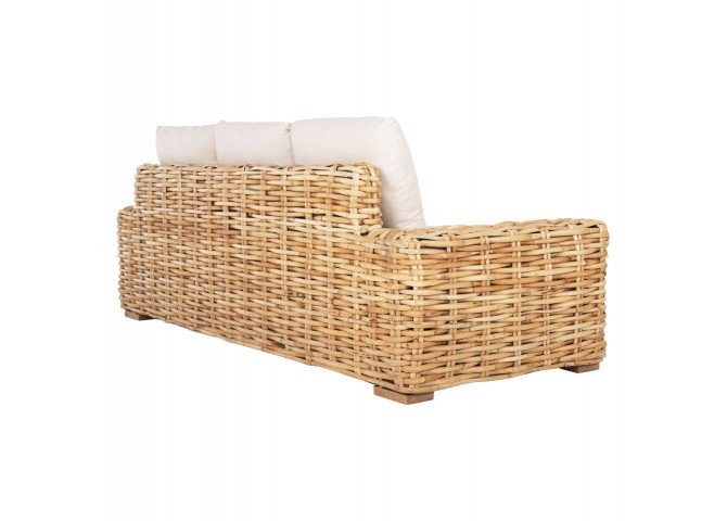 ΚΑΝΑΠΕΣ ΤΡΙΘΕΣΙΟΣ ΕΞ.ΧΩΡΟΥ TROPEL HM9808 ΞΥΛΟ MANGO-RATTAN ΦΥΣΙΚΟ-ΛΕΥΚΑ ΜΑΞΙΛΑΡΙΑ 216x88x85Υεκ
