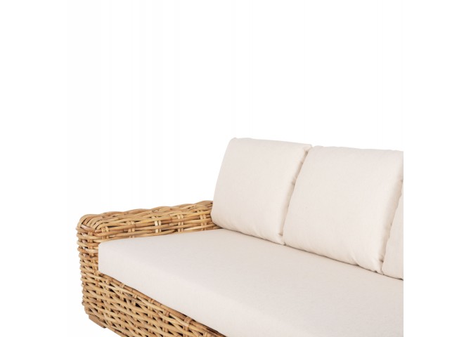 ΚΑΝΑΠΕΣ ΤΡΙΘΕΣΙΟΣ ΕΞ.ΧΩΡΟΥ TROPEL HM9808 ΞΥΛΟ MANGO-RATTAN ΦΥΣΙΚΟ-ΛΕΥΚΑ ΜΑΞΙΛΑΡΙΑ 216x88x85Υεκ