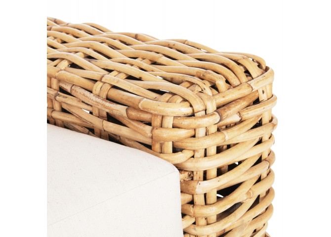 ΚΑΝΑΠΕΣ ΤΡΙΘΕΣΙΟΣ ΕΞ.ΧΩΡΟΥ TROPEL HM9808 ΞΥΛΟ MANGO-RATTAN ΦΥΣΙΚΟ-ΛΕΥΚΑ ΜΑΞΙΛΑΡΙΑ 216x88x85Υεκ