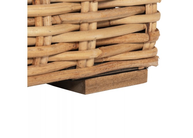 ΠΟΛΥΘΡΟΝΑ TROPEL HM9810 ΞΥΛΟ MANGO-RATTAN ΦΥΣΙΚΟ-ΛΕΥΚΑ ΜΑΞΙΛΑΡΙΑ 110x88x70-85Υεκ.