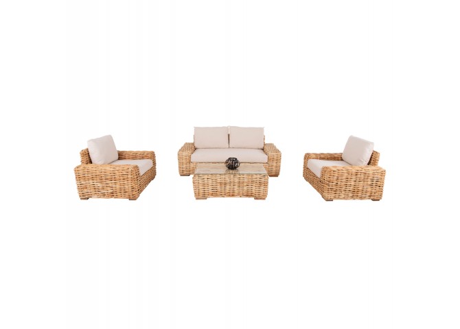 ΣΕΤ ΣΑΛΟΝΙ ΕΞ. ΧΩΡΟΥ 4ΤΜΧ HM11940 ΦΥΣΙΚΟ RATTAN-2ΘΕΣΙΟΣ ΚΑΝΑΠΕΣ-2 ΠΟΛΥΘΡΟΝΕΣ-ΤΡΑΠΕΖΙ