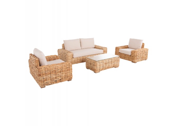 ΣΕΤ ΣΑΛΟΝΙ ΕΞ. ΧΩΡΟΥ 4ΤΜΧ HM11940 ΦΥΣΙΚΟ RATTAN-2ΘΕΣΙΟΣ ΚΑΝΑΠΕΣ-2 ΠΟΛΥΘΡΟΝΕΣ-ΤΡΑΠΕΖΙ