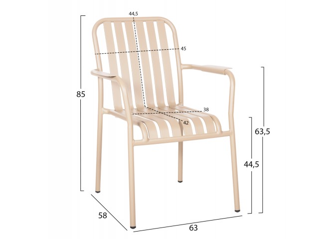 ΠΟΛΥΘΡΟΝΑ ΑΛΟΥΜΙΝΙΟΥ RACHEL HM6088.04 ΣΑΜΠΑΝΙ 63x58x85Υεκ.