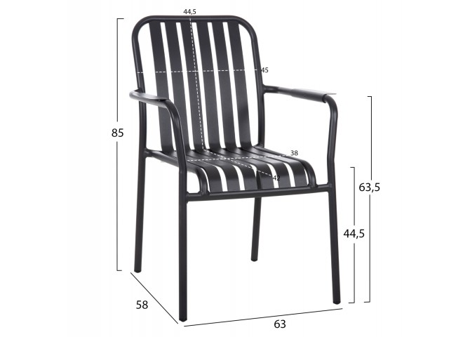ΠΟΛΥΘΡΟΝΑ ΑΛΟΥΜΙΝΙΟΥ RACHEL HM6088.10 ΑΝΘΡΑΚΙ 63x58x85Υεκ.