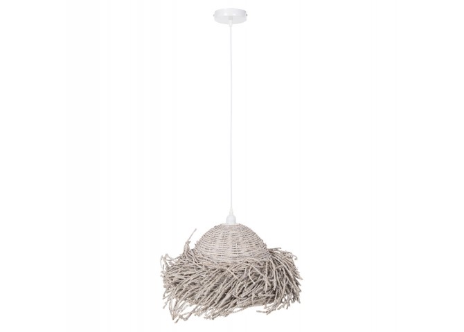 ΦΩΤΙΣΤΙΚΟ ΟΡΟΦΗΣ ΚΡΕΜΑΣΤΟ HM4349 SEAGRASS ΣΕ WHITEWASH ΧΡΩΜΑ Φ60x25Υεκ.