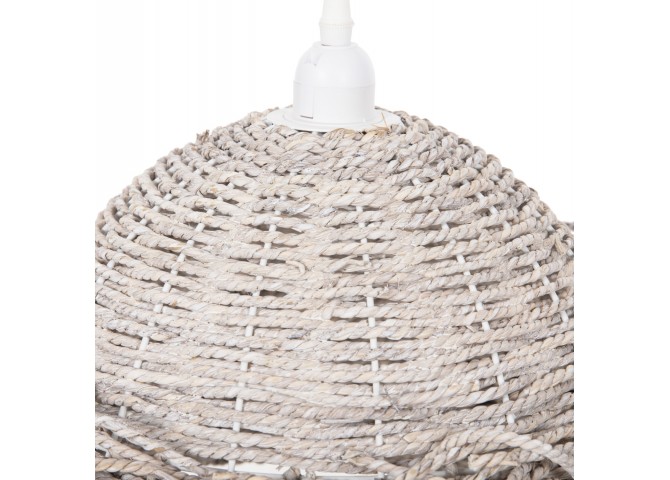 ΦΩΤΙΣΤΙΚΟ ΟΡΟΦΗΣ ΚΡΕΜΑΣΤΟ HM4349 SEAGRASS ΣΕ WHITEWASH ΧΡΩΜΑ Φ60x25Υεκ.