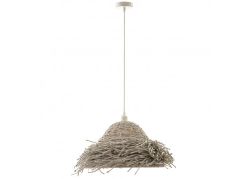 ΦΩΤΙΣΤΙΚΟ ΟΡΟΦΗΣ ΚΡΕΜΑΣΤΟ HM4349 SEAGRASS ΣΕ WHITEWASH ΧΡΩΜΑ Φ60x25Υεκ.