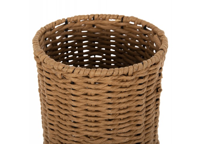 ΦΩΤΙΣΤΙΚΟ ΔΑΠΕΔΟΥ HM4342 ΜΕΤΑΛΛΟ-PAPER ROPE ΣΕ ΜΠΕΖ ΑΜΜΟΥ-ΜΑΥΡΟ Φ20X120Υεκ.