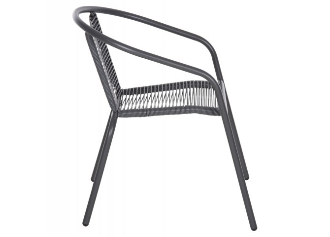 ΠΟΛΥΘΡΟΝΑ SWIFTER HM5969.01 ΜΕΤΑΛΛΟ ΓΚΡΙ-ΣΥΝΘ. RATTAN ΓΚΡΙ 54x61x75Υεκ.