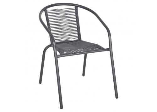 ΠΟΛΥΘΡΟΝΑ SWIFTER HM5969.01 ΜΕΤΑΛΛΟ ΓΚΡΙ-ΣΥΝΘ. RATTAN ΓΚΡΙ 54x61x75Υεκ.