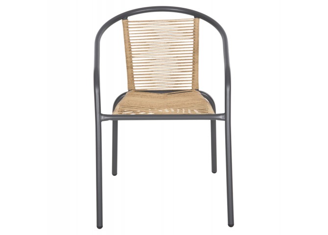 ΠΟΛΥΘΡΟΝΑ SWIFTER HM5969.02 ΜΕΤΑΛΛΟ ΓΚΡΙ-ΣΥΝΘ. RATTAN ΣΕ ΦΥΣΙΚΟ 54x61x75Υεκ.