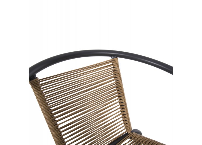 ΠΟΛΥΘΡΟΝΑ SWIFTER HM5969.02 ΜΕΤΑΛΛΟ ΓΚΡΙ-ΣΥΝΘ. RATTAN ΣΕ ΦΥΣΙΚΟ 54x61x75Υεκ.