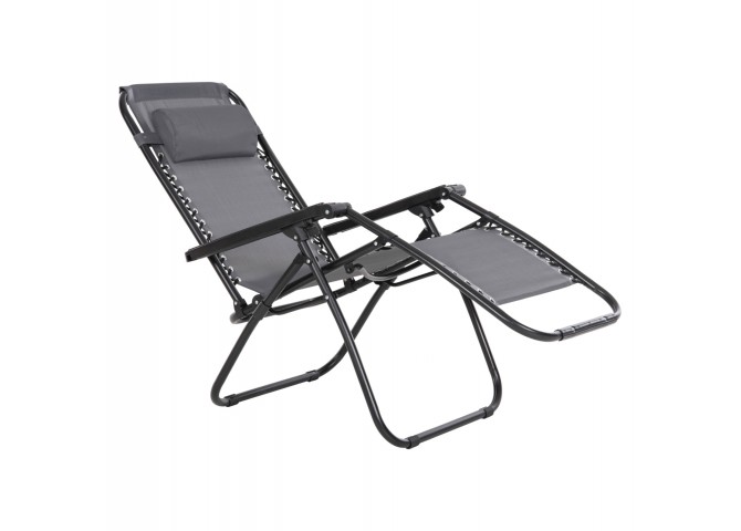 ΠΟΛΥΘΡΟΝΑ RELAX COMPANION HM5095.11 ΓΚΡΙ TEXTILENE-ΜΑΥΡΟ ΜΕΤΑΛΛΟ 67x145x110Υεκ.