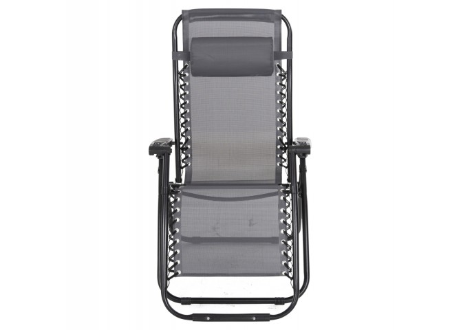 ΠΟΛΥΘΡΟΝΑ RELAX COMPANION HM5095.11 ΓΚΡΙ TEXTILENE-ΜΑΥΡΟ ΜΕΤΑΛΛΟ 67x145x110Υεκ.