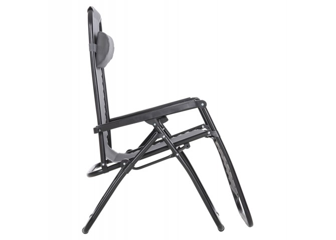 ΠΟΛΥΘΡΟΝΑ RELAX COMPANION HM5095.11 ΓΚΡΙ TEXTILENE-ΜΑΥΡΟ ΜΕΤΑΛΛΟ 67x145x110Υεκ.