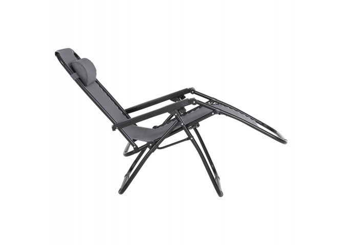 ΠΟΛΥΘΡΟΝΑ RELAX COMPANION HM5095.11 ΓΚΡΙ TEXTILENE-ΜΑΥΡΟ ΜΕΤΑΛΛΟ 67x145x110Υεκ.