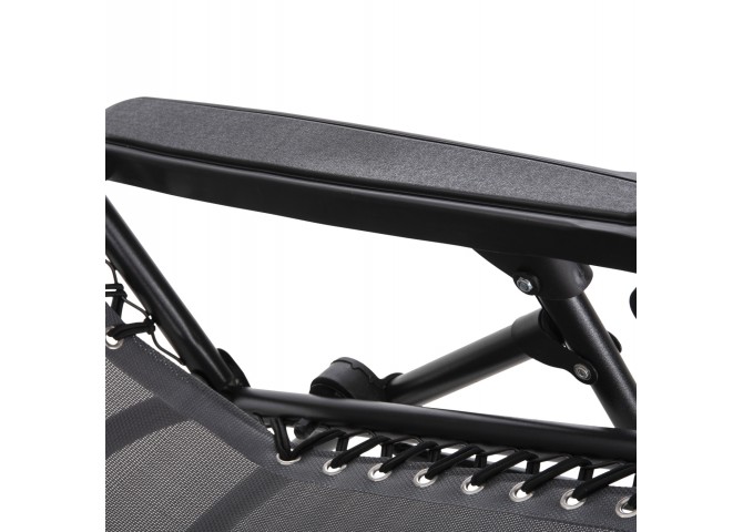 ΠΟΛΥΘΡΟΝΑ RELAX COMPANION HM5095.11 ΓΚΡΙ TEXTILENE-ΜΑΥΡΟ ΜΕΤΑΛΛΟ 67x145x110Υεκ.