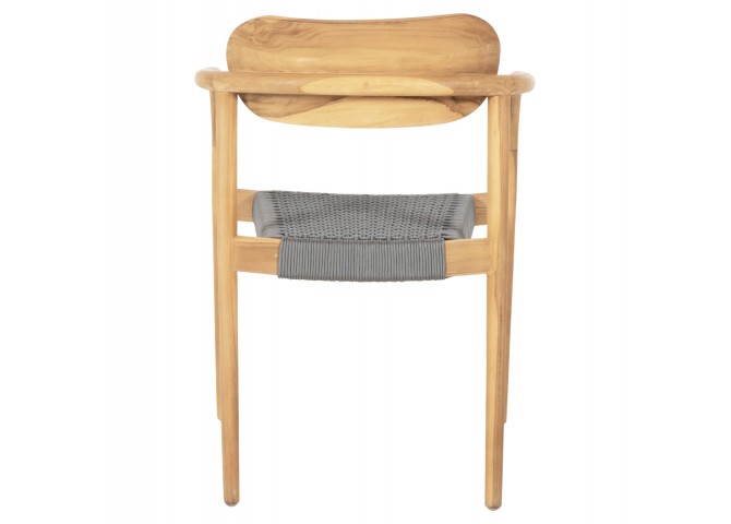 ΠΟΛΥΘΡΟΝΑ OSLO HM9636.08 ΞΥΛΟ TEAK ΦΥΣΙΚΟ & ΓΚΡΙ ΣΧΟΙΝΙ 55x54x80Yεκ.