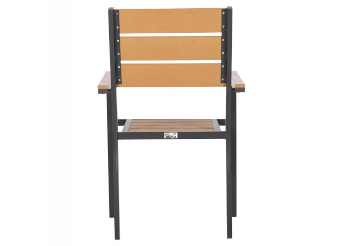 ΠΟΛΥΘΡΟΝΑ ΑΛΟΥΜΙΝΙΟΥ SAGA HM5981.03 ΑΝΘΡΑΚΙ-POLYWOOD ΣΕ ΦΥΣΙΚΟ 55x55x86Υεκ.