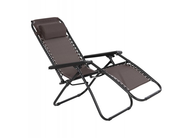 ΠΟΛΥΘΡΟΝΑ RELAX COMPANION HM5095.13 ΚΑΦΕ TEXTILENE-ΜΑΥΡΟ ΜΕΤΑΛΛΟ 67x145x110Υεκ.