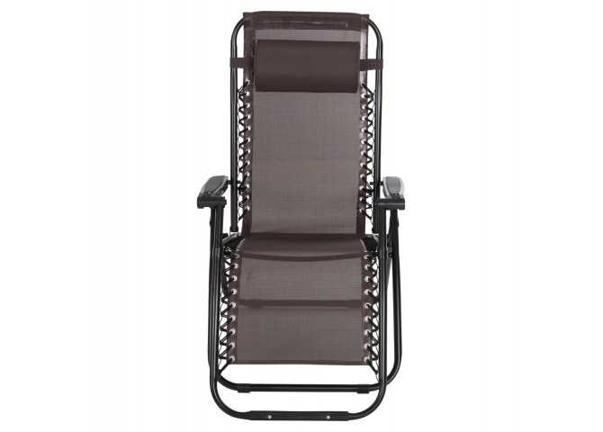 ΠΟΛΥΘΡΟΝΑ RELAX COMPANION HM5095.13 ΚΑΦΕ TEXTILENE-ΜΑΥΡΟ ΜΕΤΑΛΛΟ 67x145x110Υεκ.