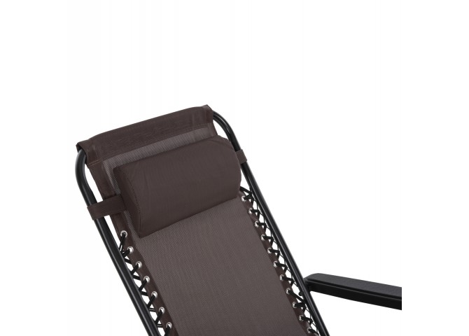 ΠΟΛΥΘΡΟΝΑ RELAX COMPANION HM5095.13 ΚΑΦΕ TEXTILENE-ΜΑΥΡΟ ΜΕΤΑΛΛΟ 67x145x110Υεκ.