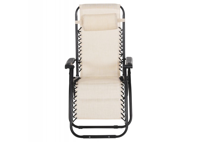 ΠΟΛΥΘΡΟΝΑ RELAX COMPANION HM5095.12 ΜΠΕΖ TEXTILENE-ΜΑΥΡΟ ΜΕΤΑΛΛΟ 67x145x110Υεκ.