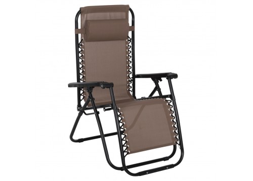 ΠΟΛΥΘΡΟΝΑ RELAX COMPANION HM5095.14 ΣΑΜΠΑΝΙ TEXTILENE-ΜΑΥΡΟ ΜΕΤΑΛΛΟ 67x145x110Υεκ.