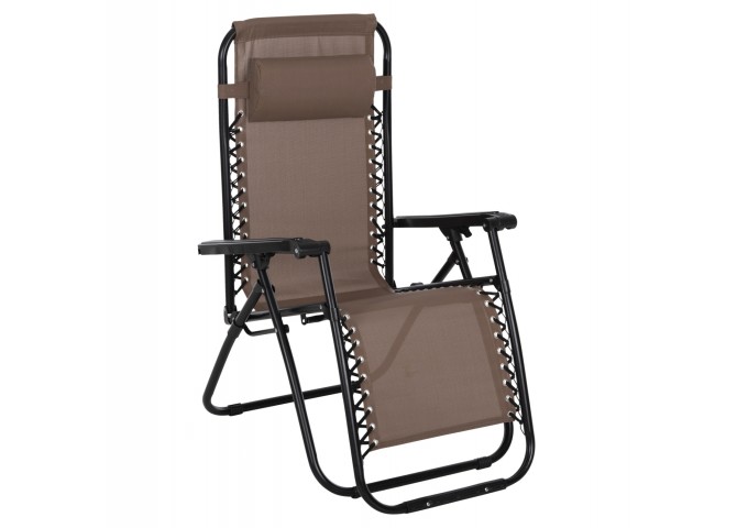 ΠΟΛΥΘΡΟΝΑ RELAX COMPANION HM5095.14 ΣΑΜΠΑΝΙ TEXTILENE-ΜΑΥΡΟ ΜΕΤΑΛΛΟ 67x145x110Υεκ.