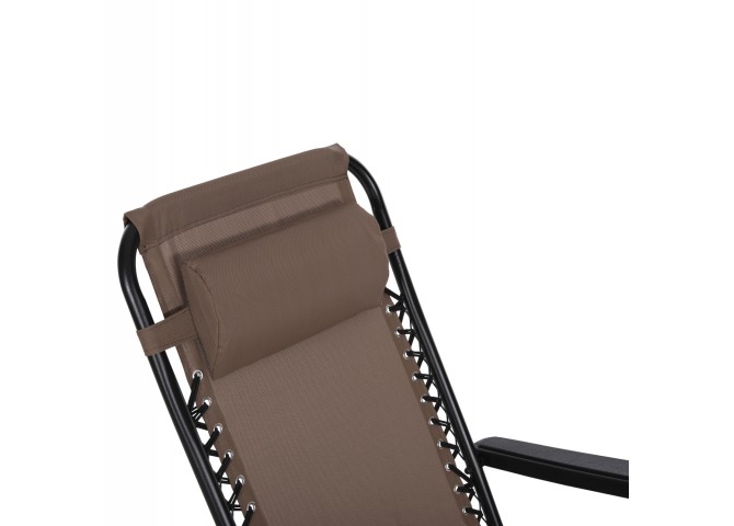 ΠΟΛΥΘΡΟΝΑ RELAX COMPANION HM5095.14 ΣΑΜΠΑΝΙ TEXTILENE-ΜΑΥΡΟ ΜΕΤΑΛΛΟ 67x145x110Υεκ.