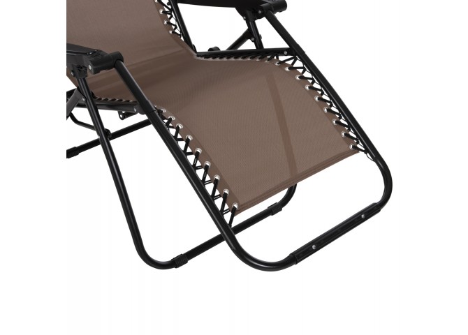 ΠΟΛΥΘΡΟΝΑ RELAX COMPANION HM5095.14 ΣΑΜΠΑΝΙ TEXTILENE-ΜΑΥΡΟ ΜΕΤΑΛΛΟ 67x145x110Υεκ.