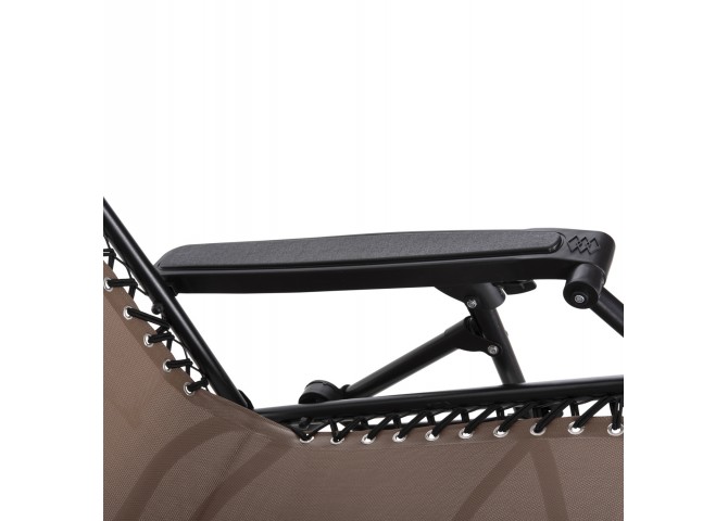 ΠΟΛΥΘΡΟΝΑ RELAX COMPANION HM5095.14 ΣΑΜΠΑΝΙ TEXTILENE-ΜΑΥΡΟ ΜΕΤΑΛΛΟ 67x145x110Υεκ.