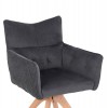 ΠΟΛΥΘΡΟΝΑΚΙ QUILL HM9843.03 ΓΚΡΙ ΥΦΑΣΜΑ-ΞΥΛΟ ΟΞΙΑΣ ΠΟΔΙΑ 61x57,5x91Υεκ.