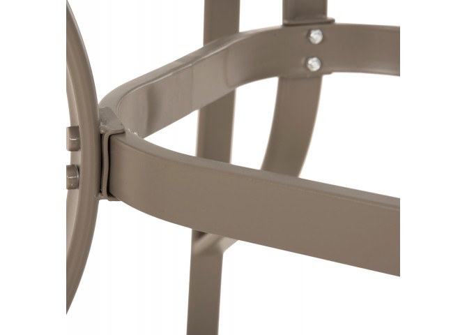 ΤΡΑΠΕΖΙ BRUNO 150X90Χ72Υεκ. ΜΕΤΑΛΛΙΚΟ ΣΑΜΠΑΝΙ ΜΕ ΤΡΥΠΑ ΟΜΠΡΕΛΑΣ Φ38mm HM5145.14