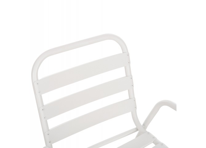 ΚΑΡΕΚΛΑ PRELUDE HM5970.02 ΜΕΤΑΛ.ΣΚΕΛΕΤΟΣ-ΠΛΑΤΗ & ΚΑΘΙΣΜΑ ΑΛΟΥΜΙΝΙΟ-ΛΕΥΚΗ 54x56x79Υεκ